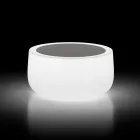 Tavolino Luminoso da Esterno con Luce LED e Piano in Hpl Made in Italy - Belida Viadurini