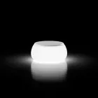 Tavolino Luminoso da Giardino Tondo in Polietilene Made in Italy - Tibaldo Viadurini