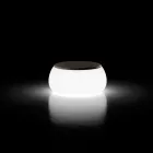 Tavolino Luminoso da Giardino Tondo in Polietilene Made in Italy - Tibaldo Viadurini