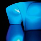 Tavolino Luminoso RGB da Esterno o Interno Design in Plastica - Lily by Myyour Viadurini