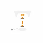 Tavolino Luminoso RGB da Esterno o Interno Design in Plastica - Lily by Myyour Viadurini