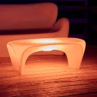 Tavolino Luminoso RGB da Esterno o Interno Design in Plastica - Lily by Myyour Viadurini