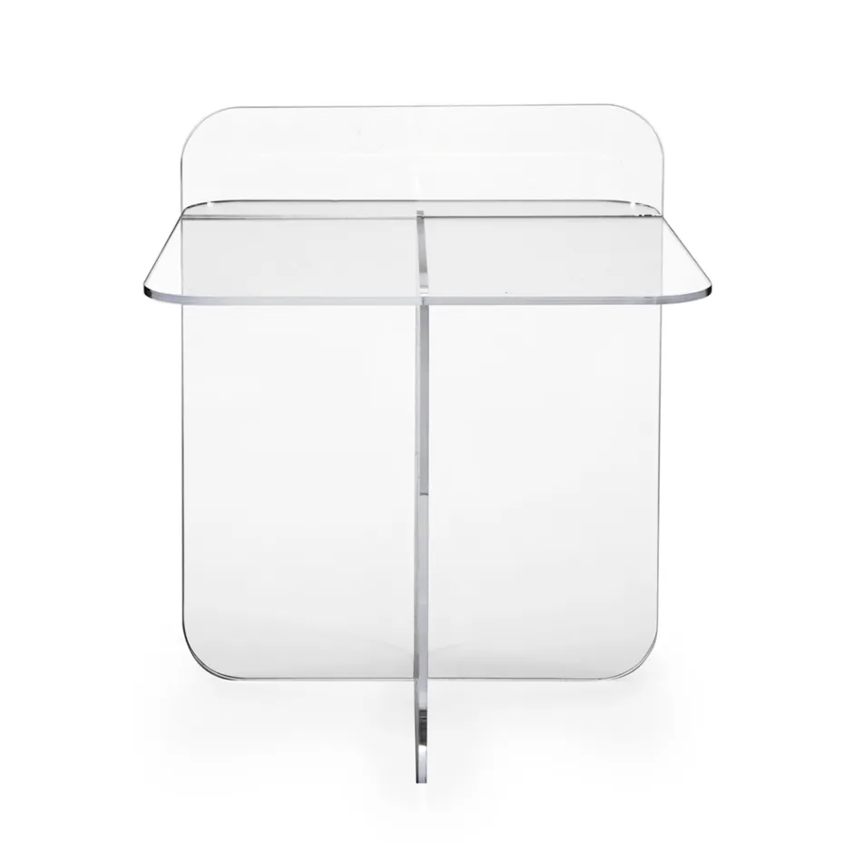 Tavolino Moderno da Soggiorno in Plexiglass Made in Italy - Ariel Viadurini