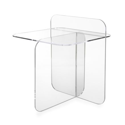 Tavolino Moderno da Soggiorno in Plexiglass Made in Italy - Ariel Viadurini