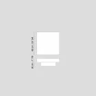 Tavolino moderno in legno rivestito in metacrilato Loft Cadeau Viadurini