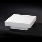 Tavolino moderno in legno rivestito in metacrilato Loft Cadeau Viadurini