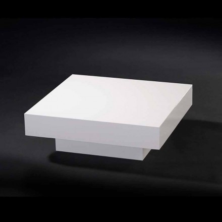 Tavolino moderno in legno rivestito in metacrilato Loft Cadeau Viadurini