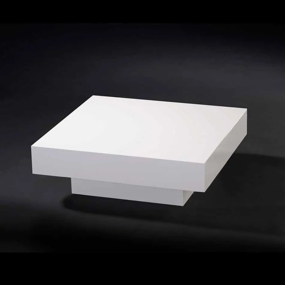 Tavolino moderno in legno rivestito in metacrilato Loft Cadeau Viadurini