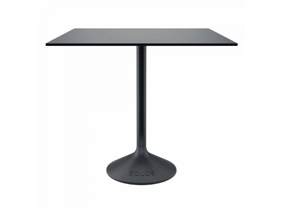 Tavolino Moderno in Metallo Ghisa e HPL da Esterno Made in Italy - Colby Viadurini