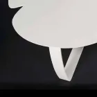 Tavolino moderno in metallo tagliato a laser forma di fiore Andy Viadurini