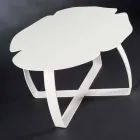 Tavolino moderno in metallo tagliato a laser forma di fiore Andy Viadurini