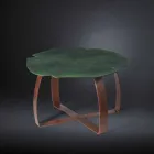 Tavolino moderno in metallo tagliato a laser forma di fiore Andy Viadurini