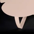 Tavolino moderno in metallo tagliato a laser forma di fiore Andy Viadurini