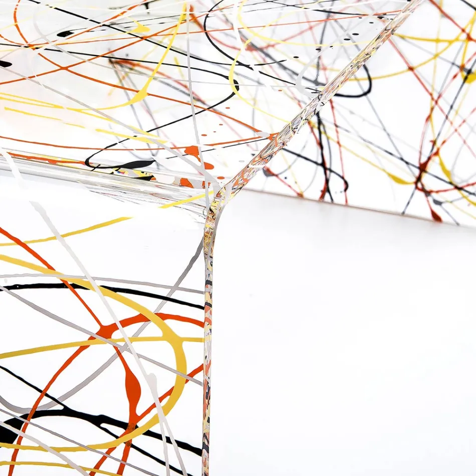 Tavolino Moderno in Plexiglass Realizzato in Italia - Vichy Viadurini