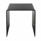 Tavolino nero design moderno 50x50cm Terry Big, made in Italy Viadurini
