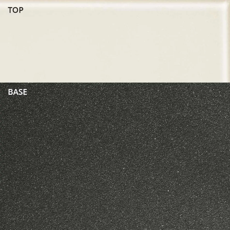 Tavolino Ovale da Caffè Design a Barca Metallo e Vetro Acidato - Imbarco Viadurini