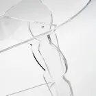 Tavolino Ovale da Caffè in Plexiglass Trasparente Made in Italy - Ilaria Viadurini