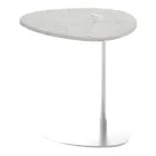 Tavolino per Salotto in Metallo e Marmo di Marquinia, Design di Lusso - Yassine Viadurini