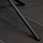 Tavolino per Soggiorno Rotondo Base in Metallo e Ceramica Oapca - Shangai Viadurini