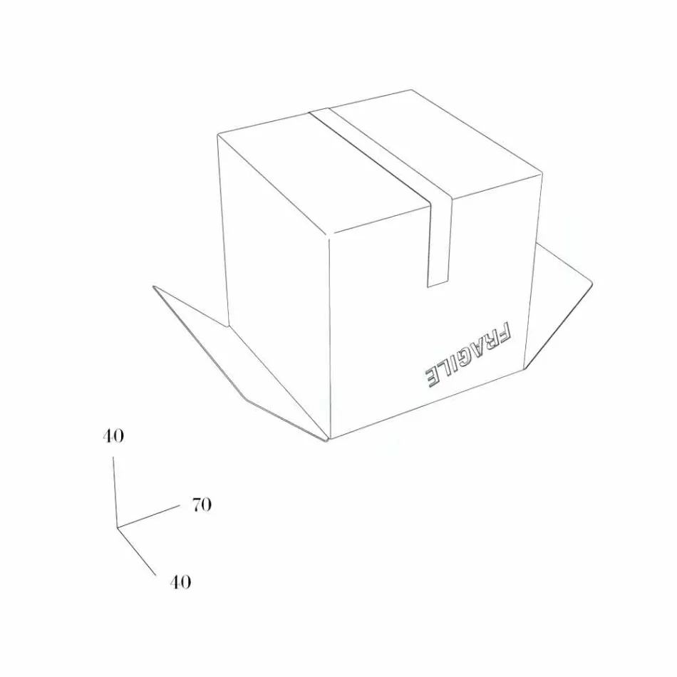 Tavolino Porta-Riviste Fragile Mabele Viadurini