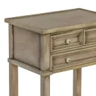 Tavolino Porta Telefono con 3 Cassetti e Ripiano Made in Italy - Culsu Viadurini