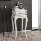 Tavolino Porta Telefono Stile Classico in Legno Made in Italy - Hastings Viadurini