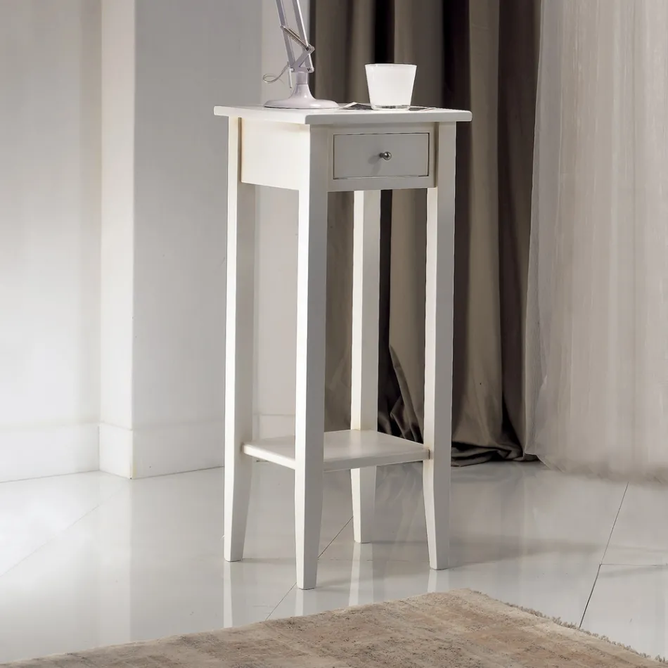 Tavolino Quadrato con Ripiano Quadrato in Diverse Altezze Made in Italy - Apus Viadurini