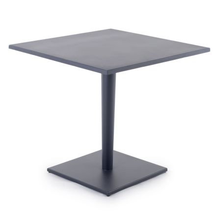Tavolino Quadrato da Esterno con Base in Alluminio Realizzato in Italia - Nymeria Viadurini