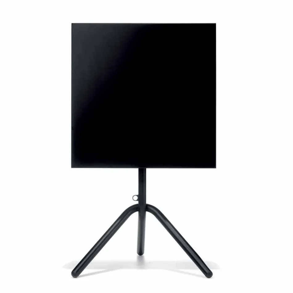 Tavolino Quadrato in Metallo e Lamiera da Esterno Made in Italy - Barnabas Viadurini