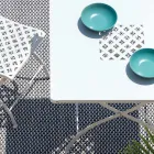 Tavolino Quadrato Pieghevole da Esterno in Acciaio Zincato Made in Italy - Selvaggia Viadurini