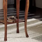 Tavolino Rettangolare da Salotto con Gambe in Faggio Made in Italy - Ermes Viadurini