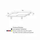 Tavolino rettangolare moderno con vassoi incorporati estraibili Iris Viadurini