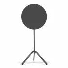 Tavolino Rotondo Alto da Esterno in Metallo e Lamiera Made in Italy - Baldric Viadurini