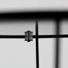 Tavolino Rotondo con Base in Acciaio e Piano in Vetro Made in Italy - Alisea Viadurini