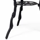 Tavolino Rotondo da Esterno in Alluminio Finitura Antracite Opaco - Sayra Viadurini