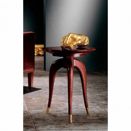 Tavolino rotondo da salotto di design classico, diametro 40 cm, Clay Viadurini
