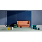 Tavolino Rotondo da Salotto in Lamiera Colorato di Design Moderno - Cocktail Viadurini