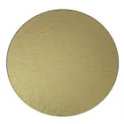 Tavolino Rotondo in Vetro con Base a 3 Mezzelune Made in Italy - Arepa Viadurini