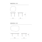 Tavolino Sagomato in Mdf Disponibile in Due Misure e Più Colori - Navis Viadurini