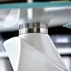 Tavolino Salotto con Piano in Vetro con Serigrafia Made in Italy - Campari Viadurini