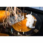 Tavolino Salotto in Legno e Acciaio con Gambe in Metallo Made in Italy - Damasco Viadurini