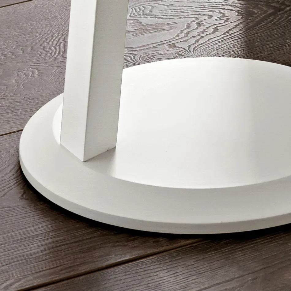 Tavolino Salotto in MDF laccato con Struttura in Legno Massello Made in Italy - Tobiko Viadurini