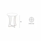 Tavolino Salotto in Metallo Verniciato con Piano in Hpl Made in Italy - Numbo Viadurini