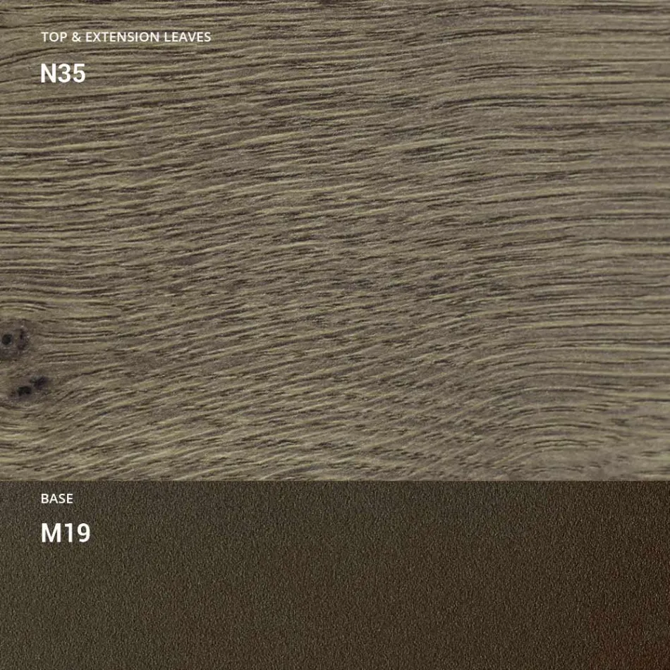 Tavolino Salotto Trasformabile in Metallo e Legno Made in Italy - Veneris Viadurini