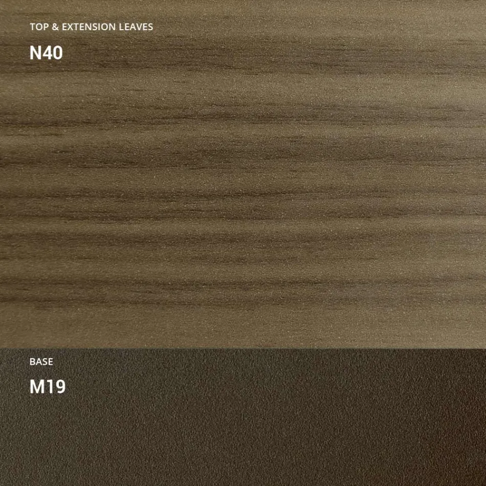 Tavolino Salotto Trasformabile in Metallo e Legno Made in Italy - Veneris Viadurini