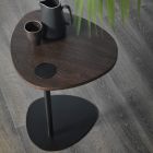 Tavolino Soggiorno in Metallo e Piano in Legno, Design di Lusso - Yassine Viadurini