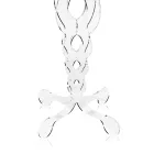 Tavolino Tondo da Caffè in Plexiglass Trasparente 2 Dimensioni - Fosforo Viadurini