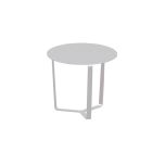 Tavolino Tondo da Esterno in Alluminio Verniciato a Polveri Espossidiche - Mitch Viadurini