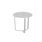 Tavolino Tondo da Esterno in Alluminio Verniciato a Polveri Espossidiche - Mitch Viadurini