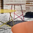 Tavolino Tondo da Giardino in Metallo di Vari Colori e 3 Dimensioni - Magali Viadurini